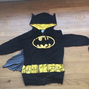 Large Batman long sleeve zip up